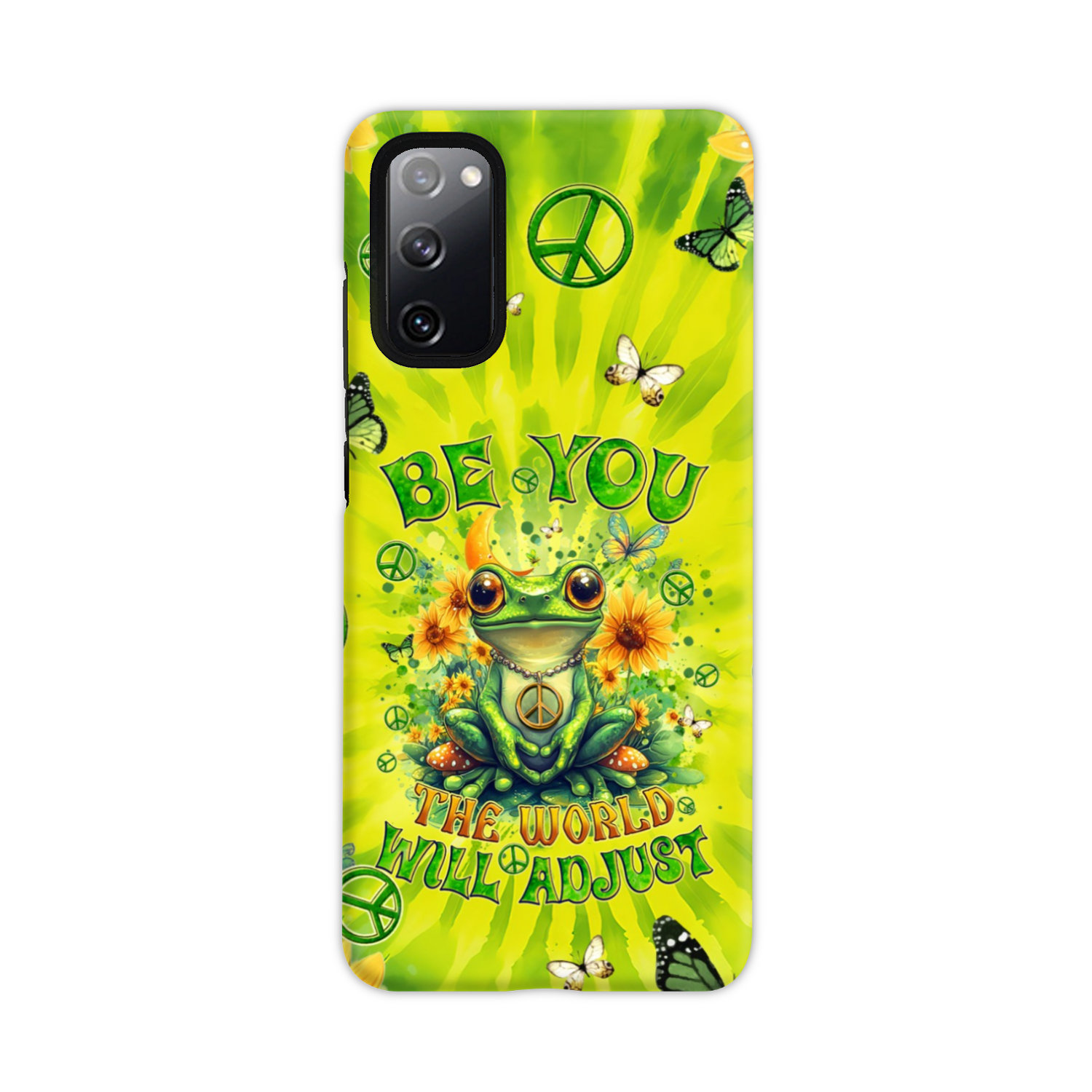 BE YOU THE WORLD WILL ADJUST FROG TIE DYE PHONE CASE - TYQY0401257