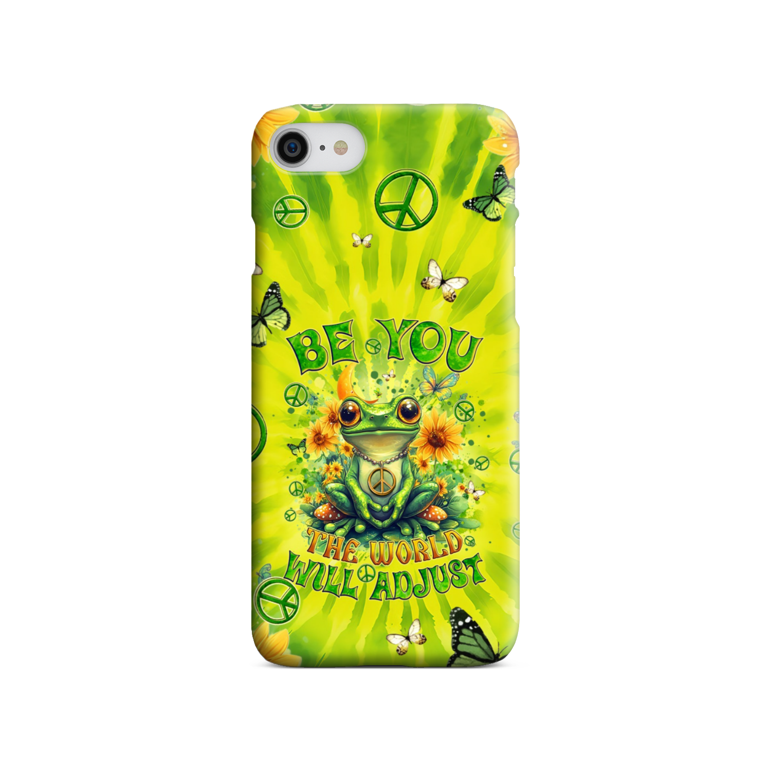 BE YOU THE WORLD WILL ADJUST FROG TIE DYE PHONE CASE - TYQY0401257