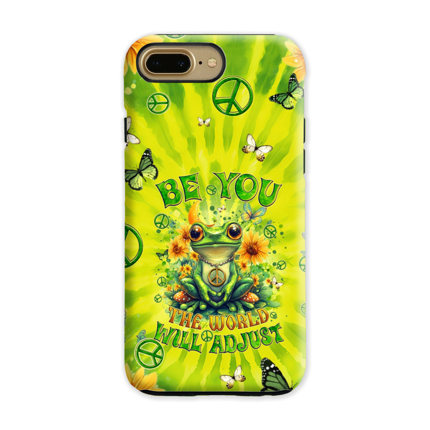 BE YOU THE WORLD WILL ADJUST FROG TIE DYE PHONE CASE - TYQY0401257