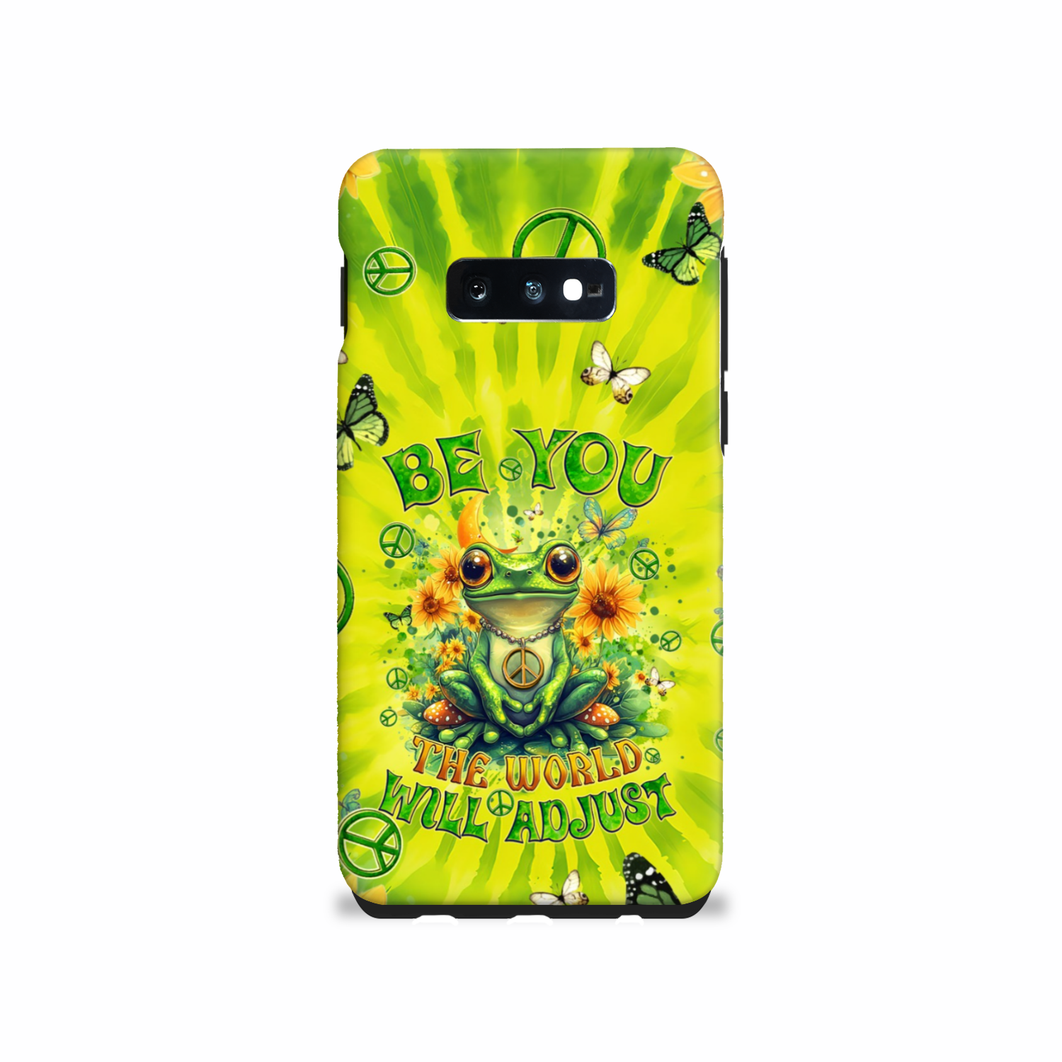 BE YOU THE WORLD WILL ADJUST FROG TIE DYE PHONE CASE - TYQY0401257