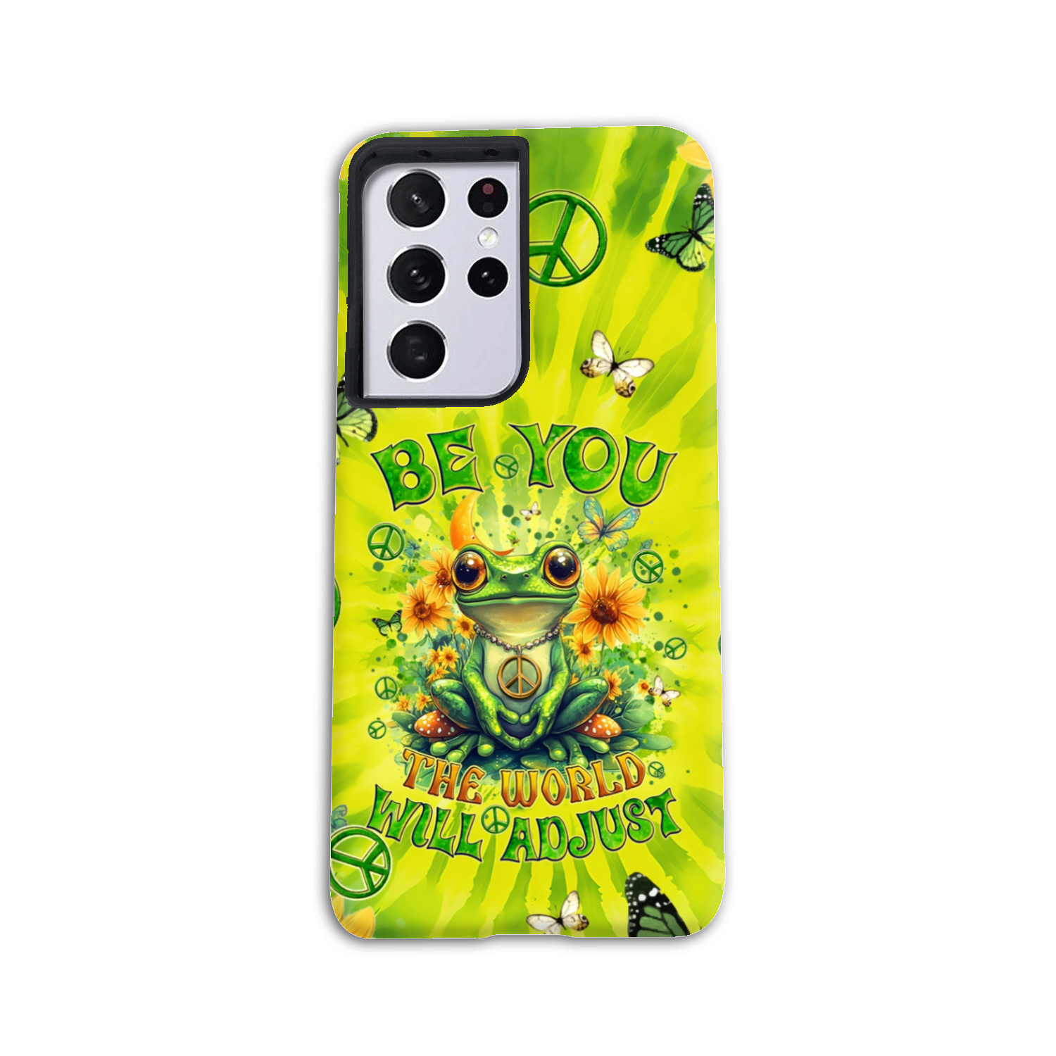 BE YOU THE WORLD WILL ADJUST FROG TIE DYE PHONE CASE - TYQY0401257