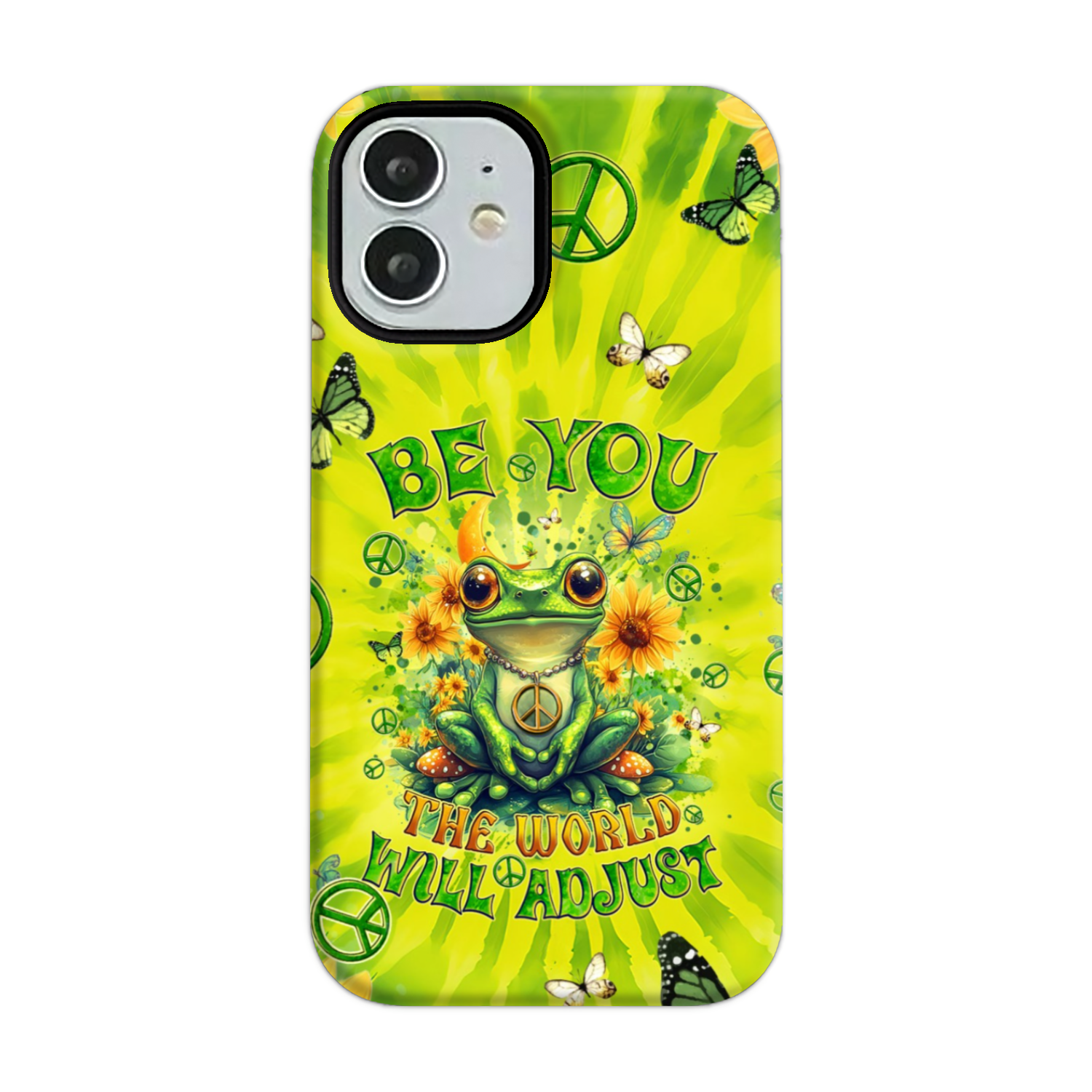 BE YOU THE WORLD WILL ADJUST FROG TIE DYE PHONE CASE - TYQY0401257