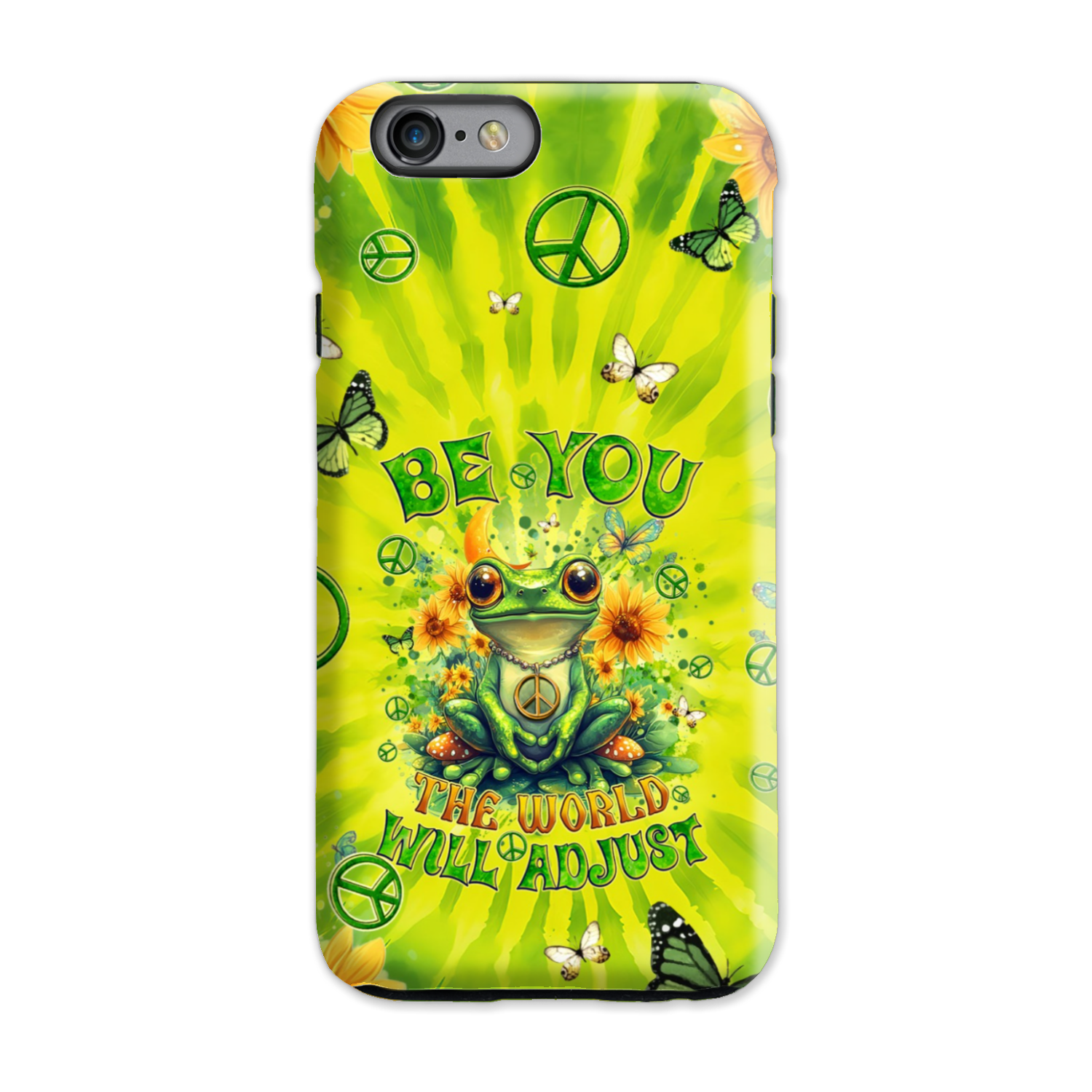 BE YOU THE WORLD WILL ADJUST FROG TIE DYE PHONE CASE - TYQY0401257