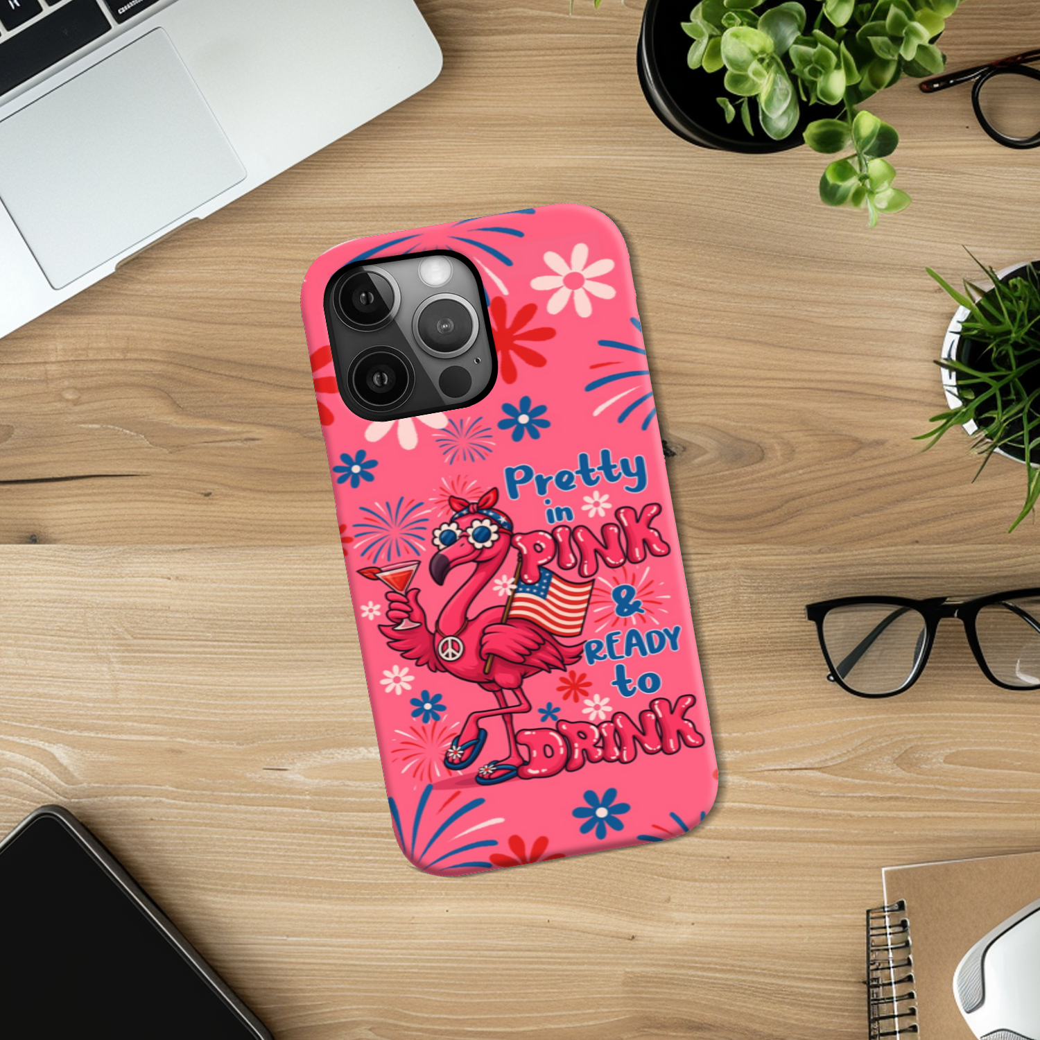 PRETTY IN PINK FLAMINGO PHONE CASE - TYQY1305255