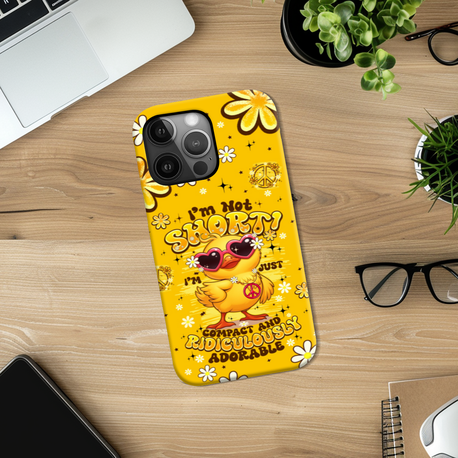 I'M NOT SHORT DUCK HIPPIE PHONE CASE - TYPQ0907252