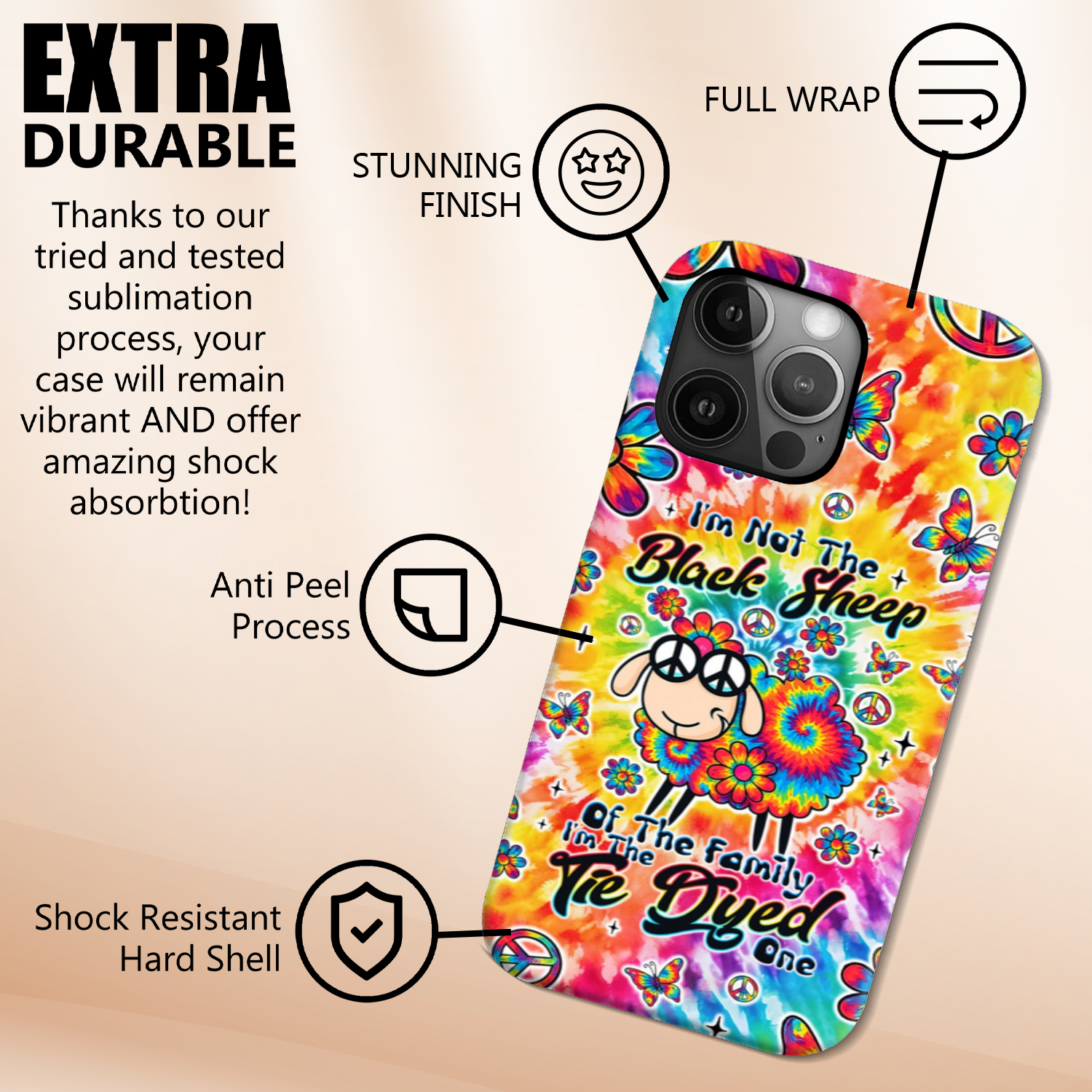 I'M NOT THE BLACK SHEEP PHONE CASE - TLTW2908255