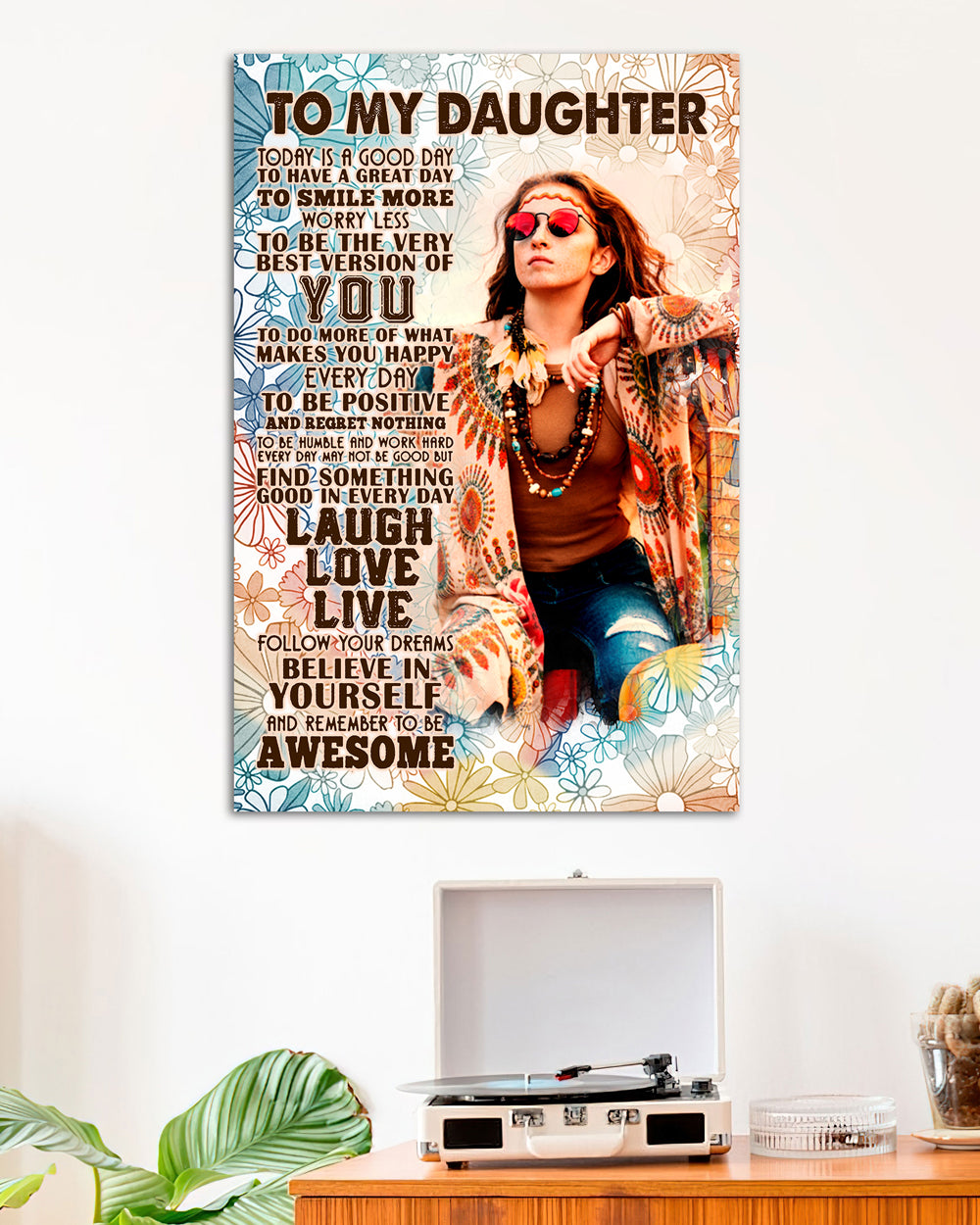 PERSONALIZED TO MY DAUGHTER REMEMBER TO BE AWESOME POSTER - NO2804232
