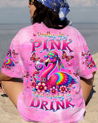 PRETTY IN PINK FLAMINGO ALL OVER PRINT - TLTW2707241