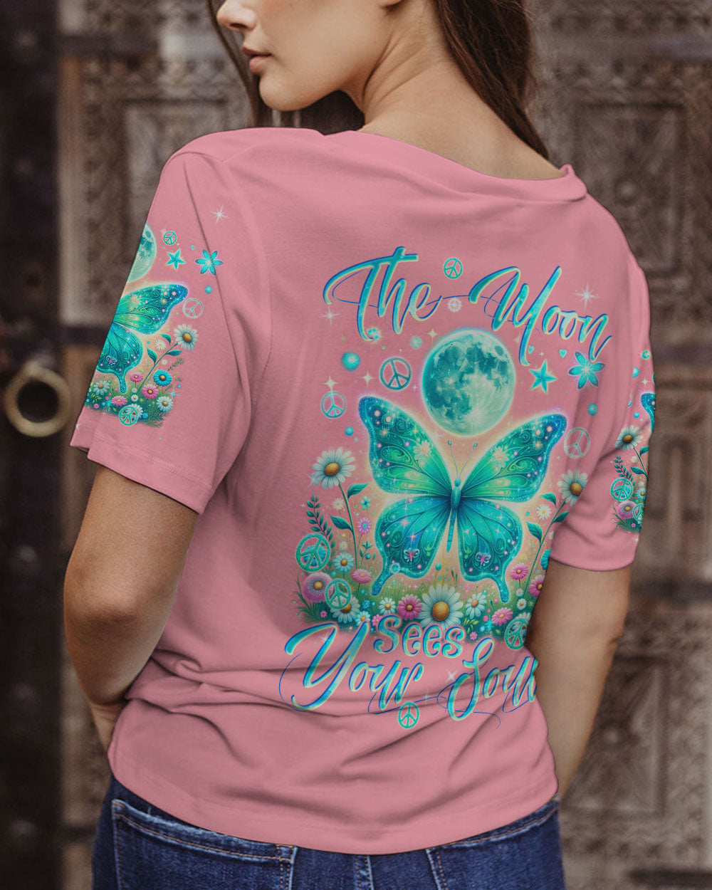 THE MOON SEES YOUR SOUL BUTTERFLY ALL OVER PRINT - TYQY0811231