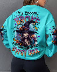 MY BROOM BROKE SO NOW HALLOWEEN ALL OVER PRINT - TYTM1808234
