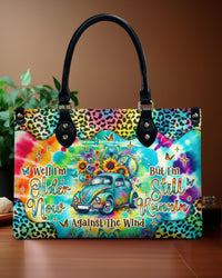 RUNNING AGAINST THE WIND TIE DYE LEOPARD LEATHER HANDBAG - TLNO2703241