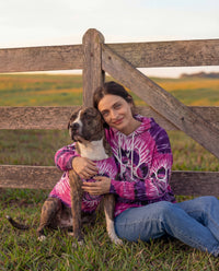 PAW PINK TIE DYE DOG TANK TOP - TYQY0501253