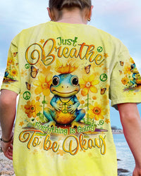 JUST BREATHE FROG ALL OVER PRINT - TLNO2203242
