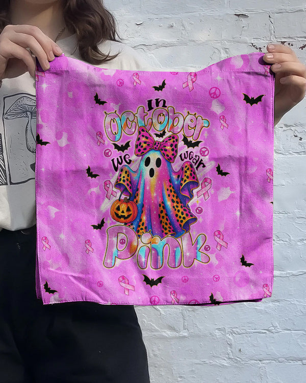 IN OCTOBER WE WEAR PINK BOO BREAST CANCER AWARENESS TOTE BAG - TYTD1308251