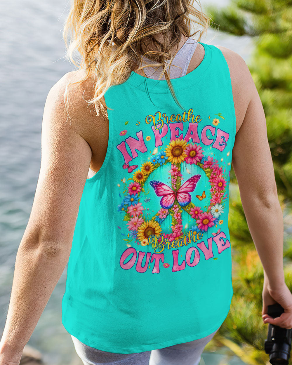 BREATHE IN PEACE BREATHE OUT LOVE ALL OVER PRINT - TYQY0205243