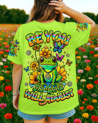 BE YOU THE WORLD WILL ADJUST FROG ALL OVER PRINT - TLNO0210252