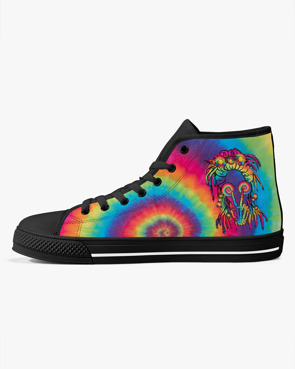 PEACE LOVE DAISY HIGH TOP CANVAS SHOES - TY1102231