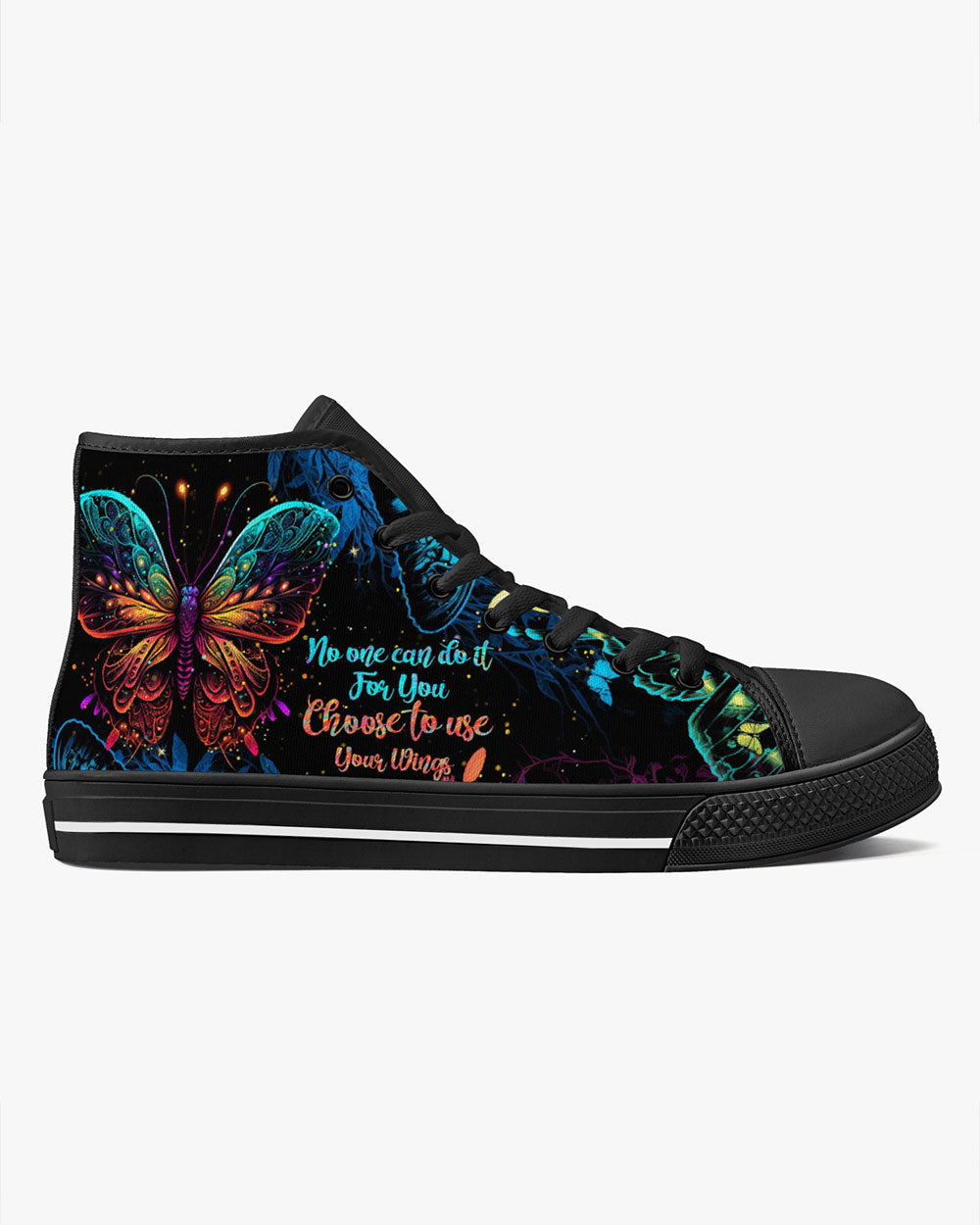 CHOOSE TO USE YOUR WINGS HIGH TOP CANVAS SHOES - TYTM1204234