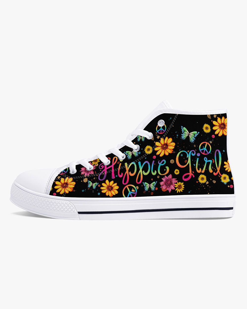 HIPPIE GIRL HIGH TOP CANVAS SHOES - TY1102235