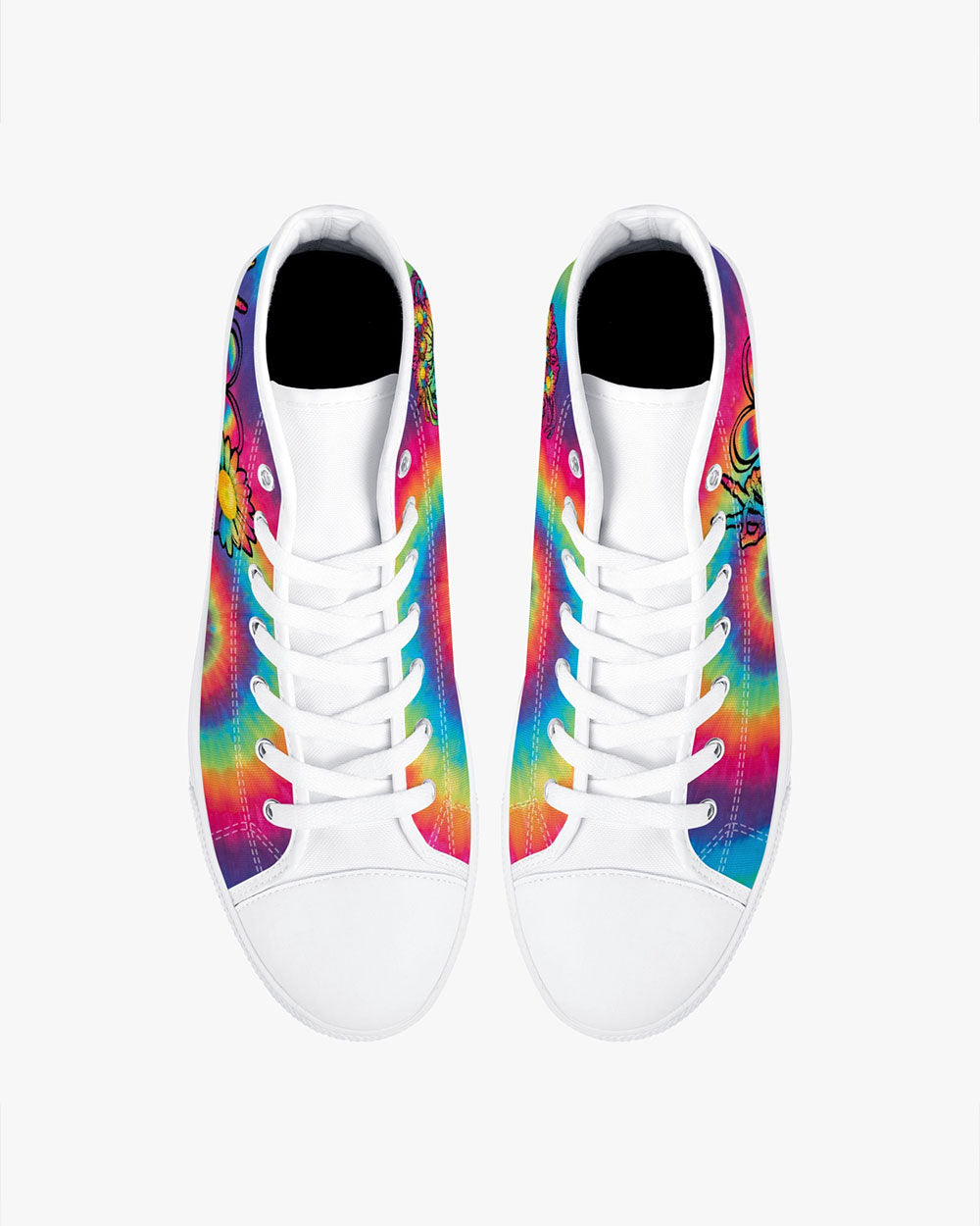 PEACE LOVE DAISY HIGH TOP CANVAS SHOES - TY1102231