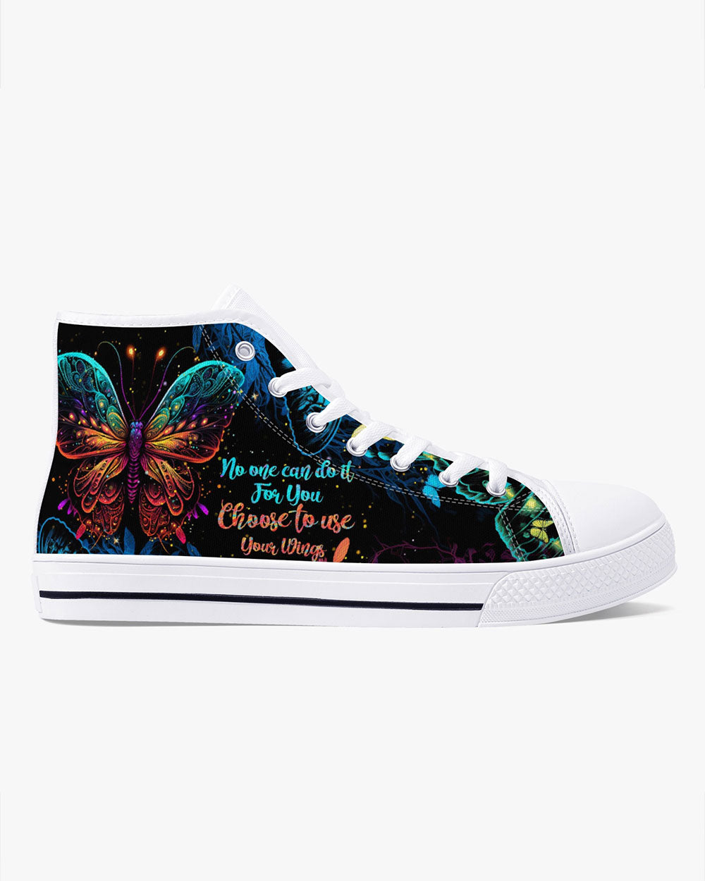 CHOOSE TO USE YOUR WINGS HIGH TOP CANVAS SHOES - TYTM1204234