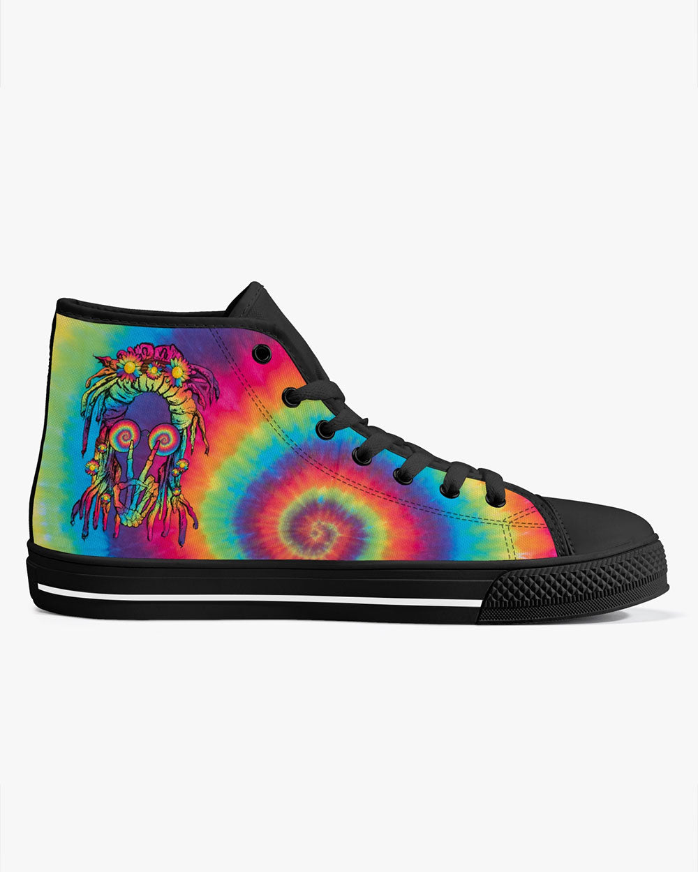 PEACE LOVE DAISY HIGH TOP CANVAS SHOES - TY1102231