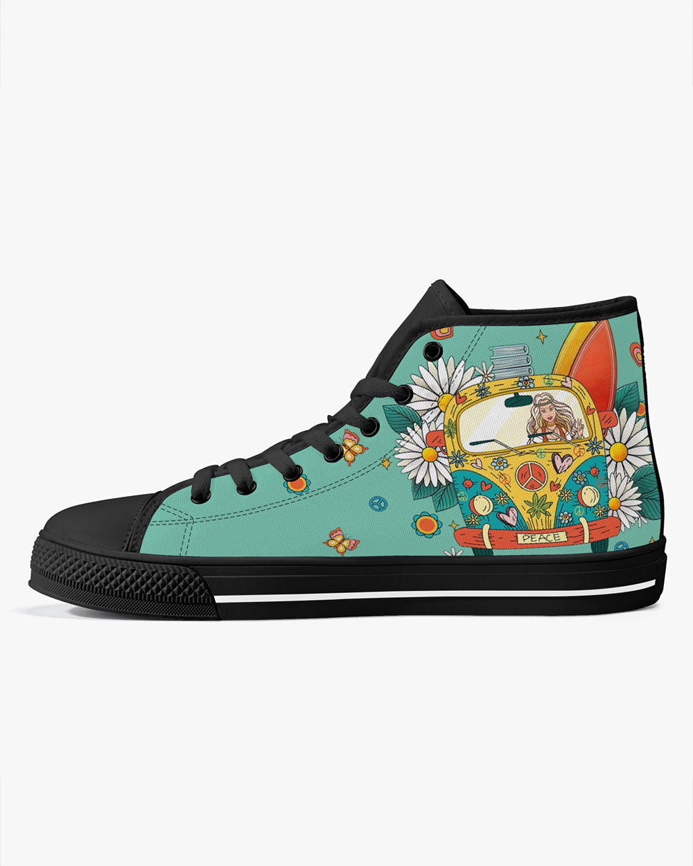 HIPPIE HIGH TOP CANVAS SHOES - TY11022310