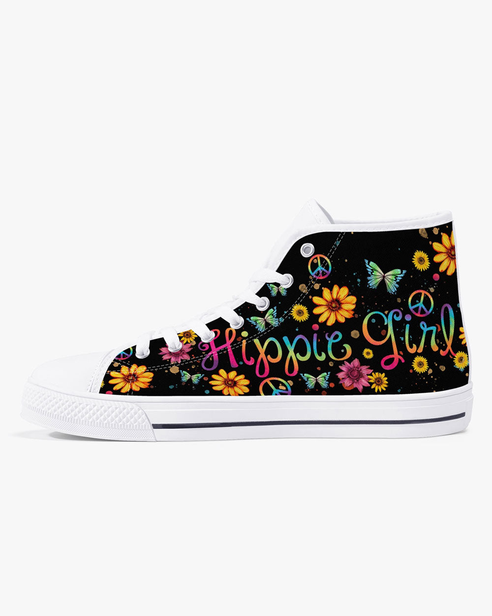 HIPPIE GIRL HIGH TOP CANVAS SHOES - TY1102235