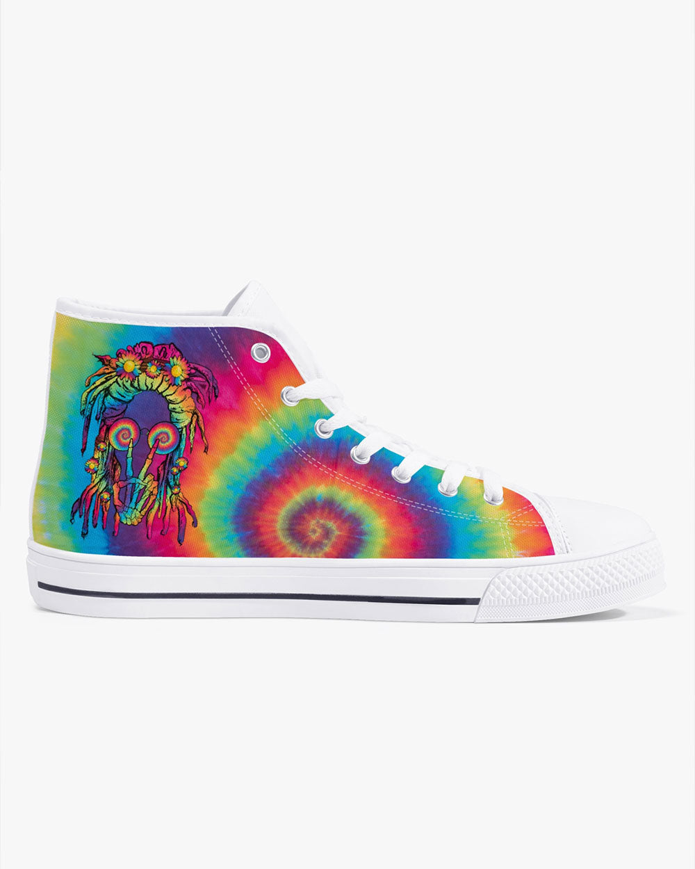 PEACE LOVE DAISY HIGH TOP CANVAS SHOES - TY1102231