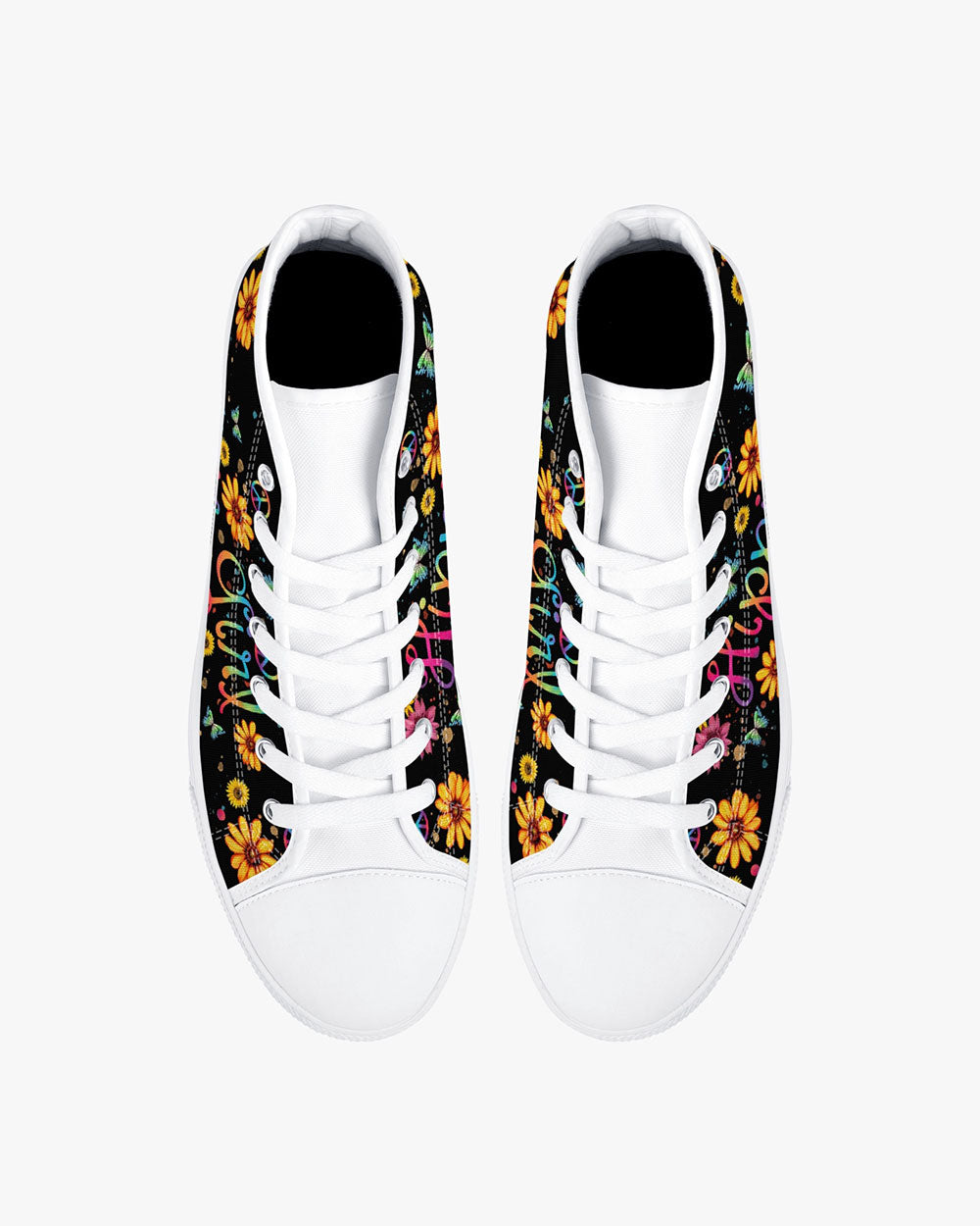 HIPPIE GIRL HIGH TOP CANVAS SHOES - TY1102235