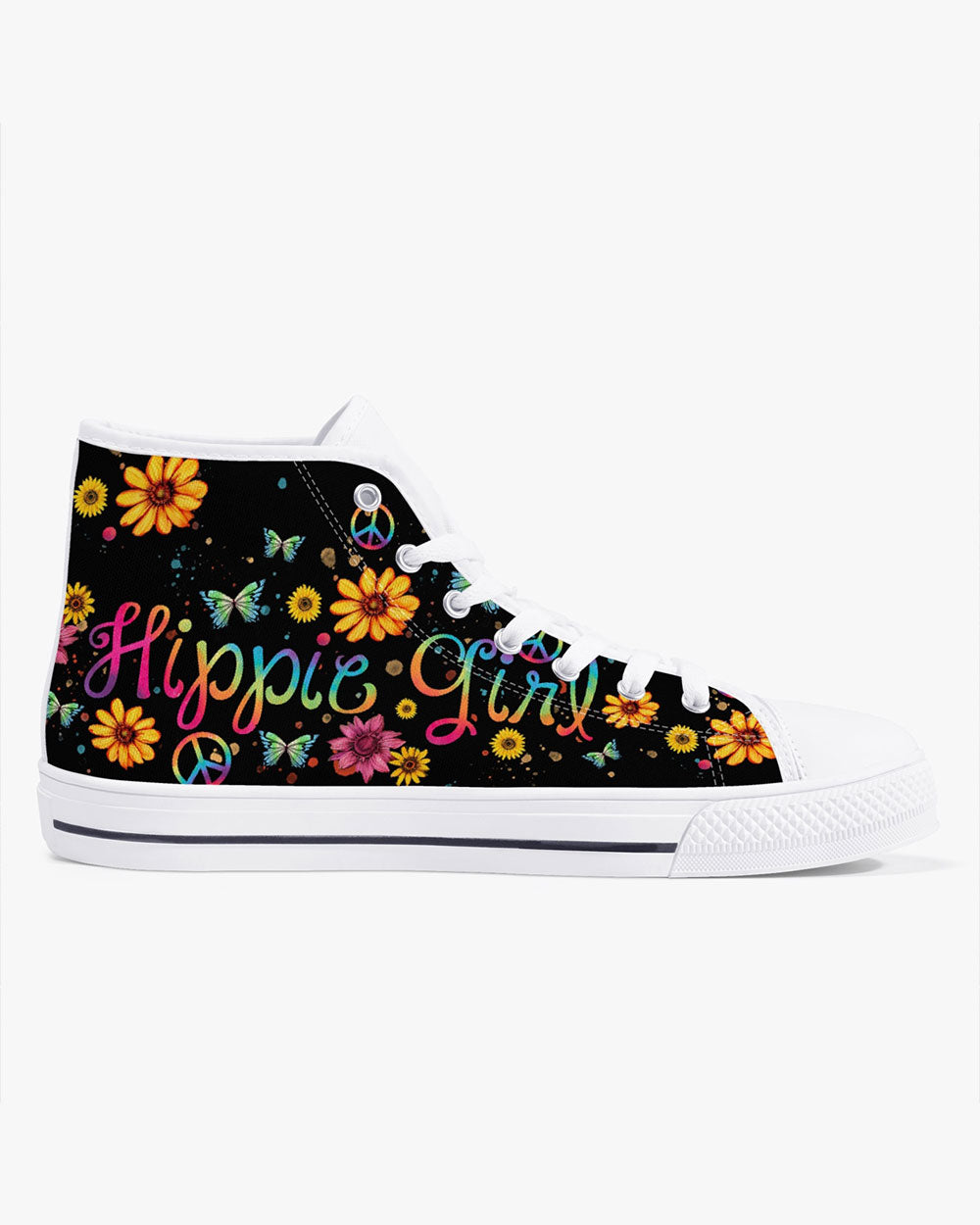 HIPPIE GIRL HIGH TOP CANVAS SHOES - TY1102235