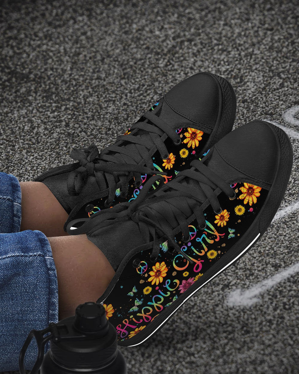 HIPPIE GIRL HIGH TOP CANVAS SHOES - TY1102235