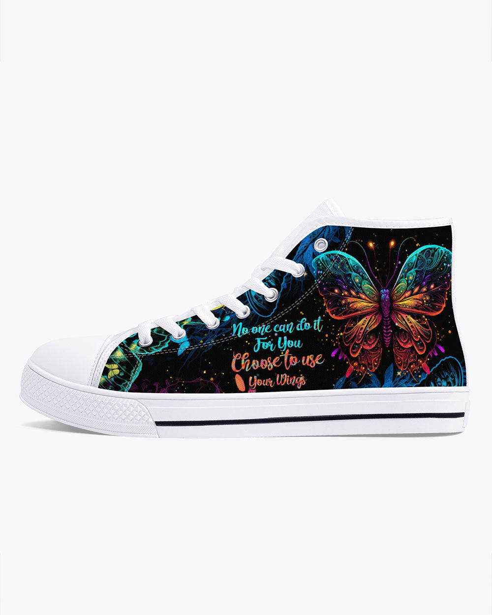 CHOOSE TO USE YOUR WINGS HIGH TOP CANVAS SHOES - TYTM1204234