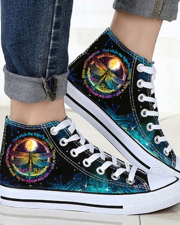 LET IT BE HIGH TOP CANVAS SHOES - TYTW1803236