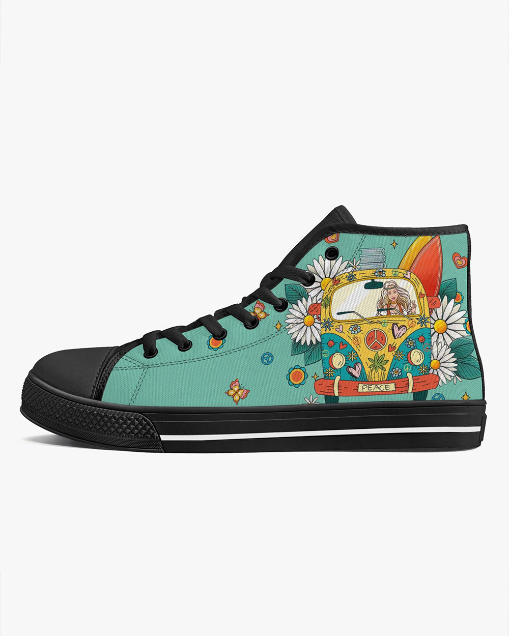 HIPPIE HIGH TOP CANVAS SHOES - TY11022310