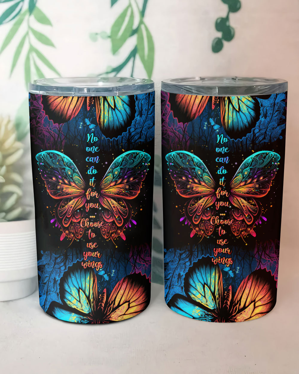 CHOOSE TO USE YOUR WINGS TUMBLER - TYTM1004234