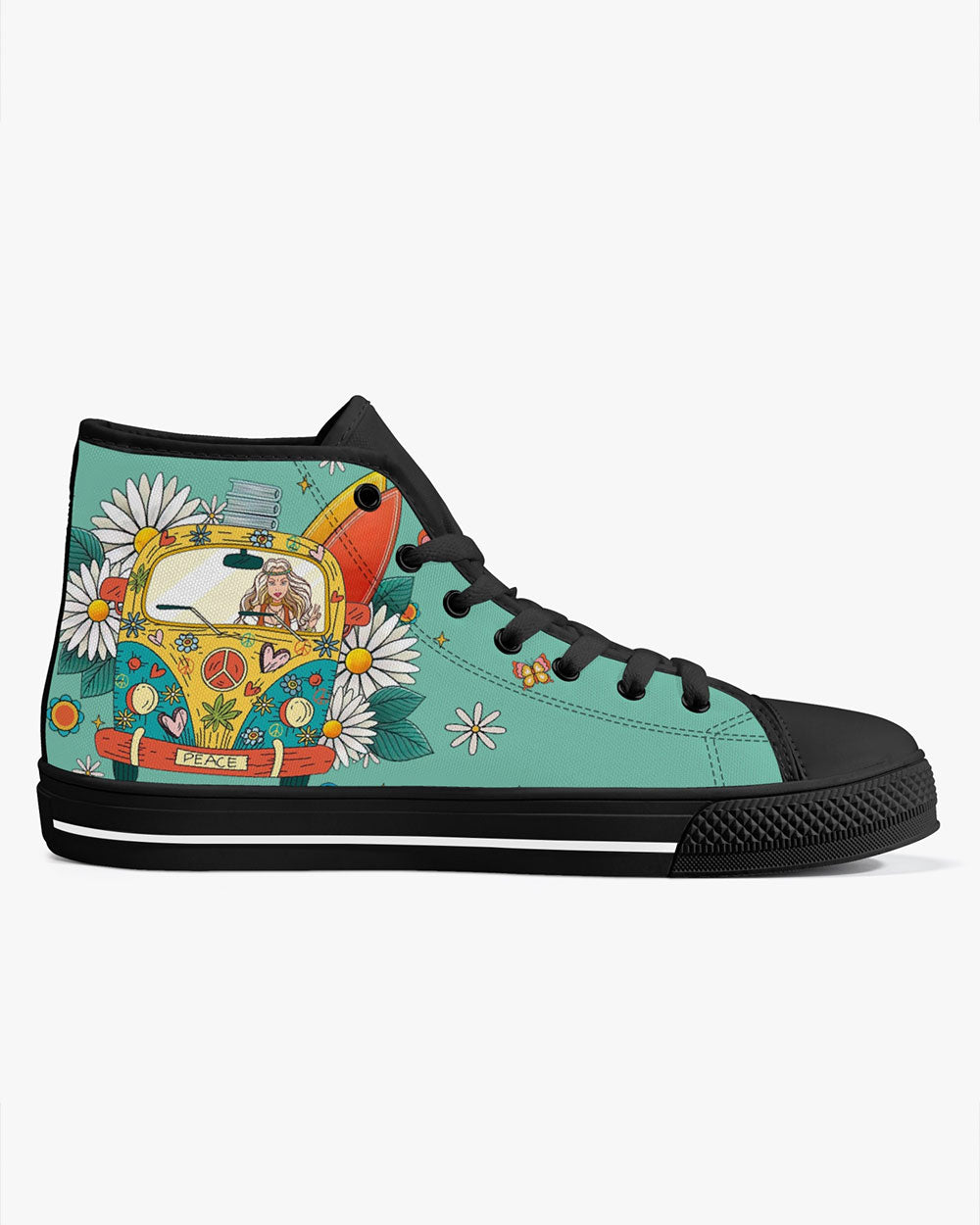 HIPPIE HIGH TOP CANVAS SHOES - TY11022310