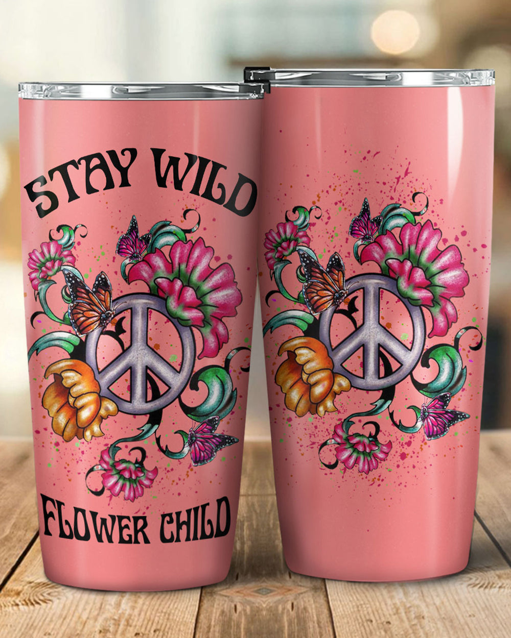 STAY WILD FLOWER CHILD TUMBLER - YHLN2003234
