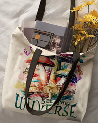 EAT MUSHROOMS SEE THE UNIVERSE TOTE BAG - TY2002232