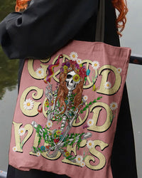 GOOD GOOD VIBES SKELETON TOTE BAG - TY1102238