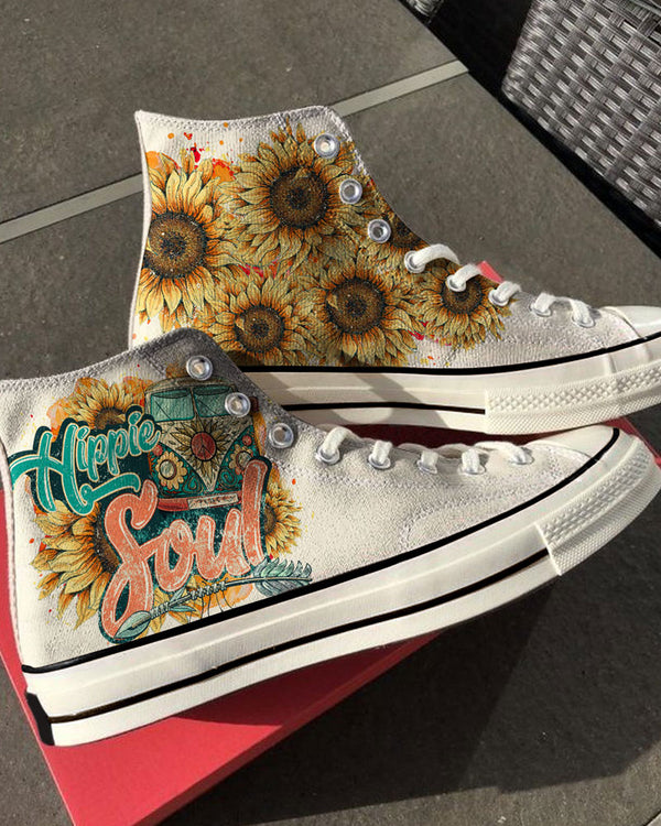 HIPPIE SOUL HIGH TOP CANVAS SHOES - TY1102239