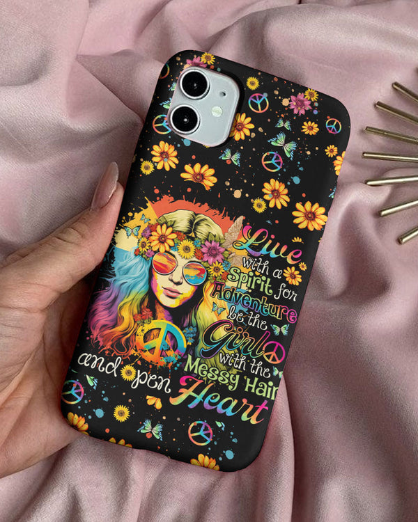 LIVE WITH A SPIRIT TIE DYE PHONE CASE - TY1002237