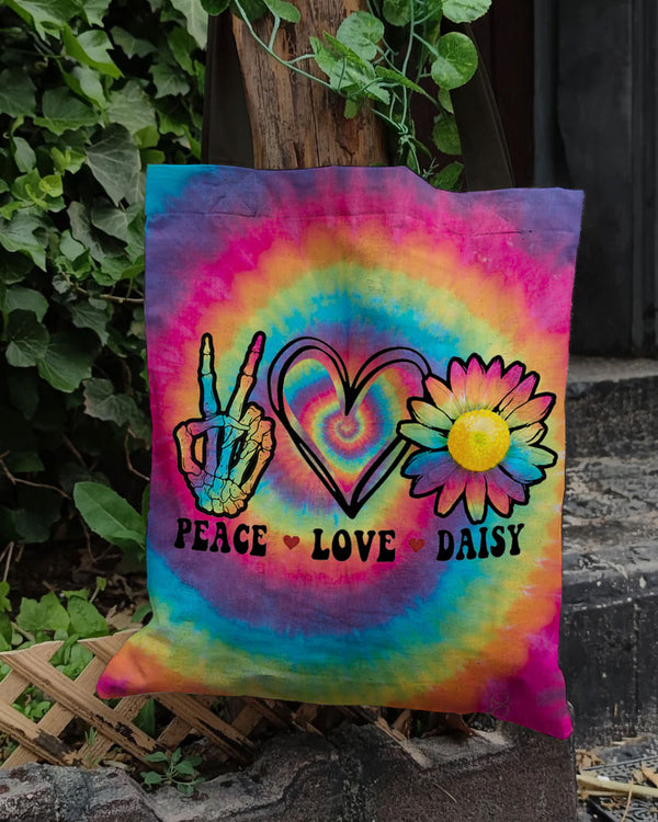 PEACE LOVE DAISY TOTE BAG - TY1102232