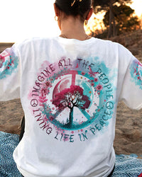 IMAGINE ALL THE PEOPLE LIVE LIFE IN PEACE GALAXY ALL OVER PRINT - YHDU0603231