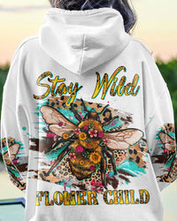 STAY WILD FLOWER CHILD BEE ALL OVER PRINT - YHDU1603233