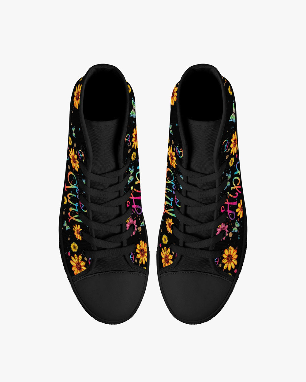 HIPPIE GIRL HIGH TOP CANVAS SHOES - TY1102235