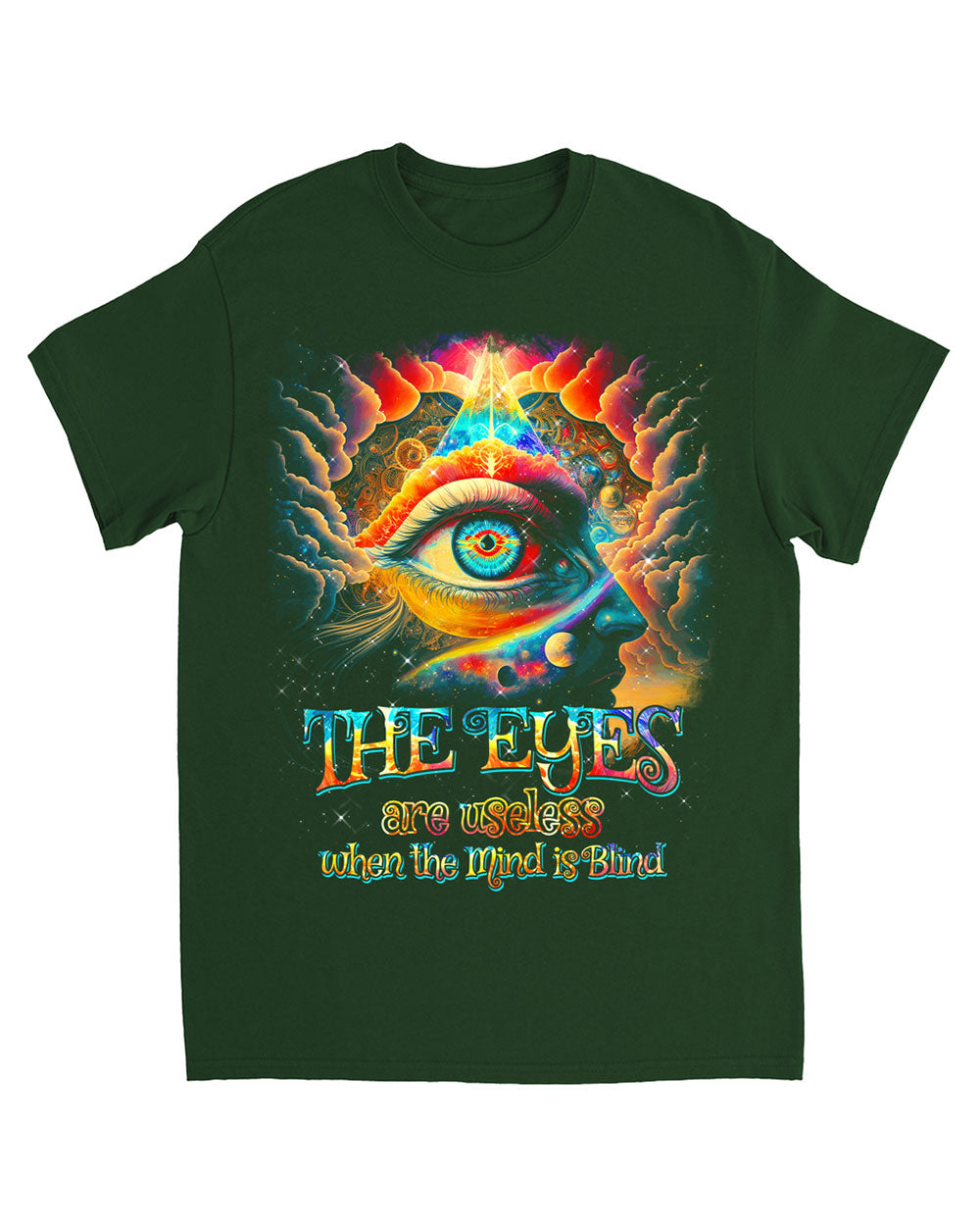 THE EYES ARE USELESS WHEN THE MIND IS BLIND COTTON SHIRT - TYTM2203234