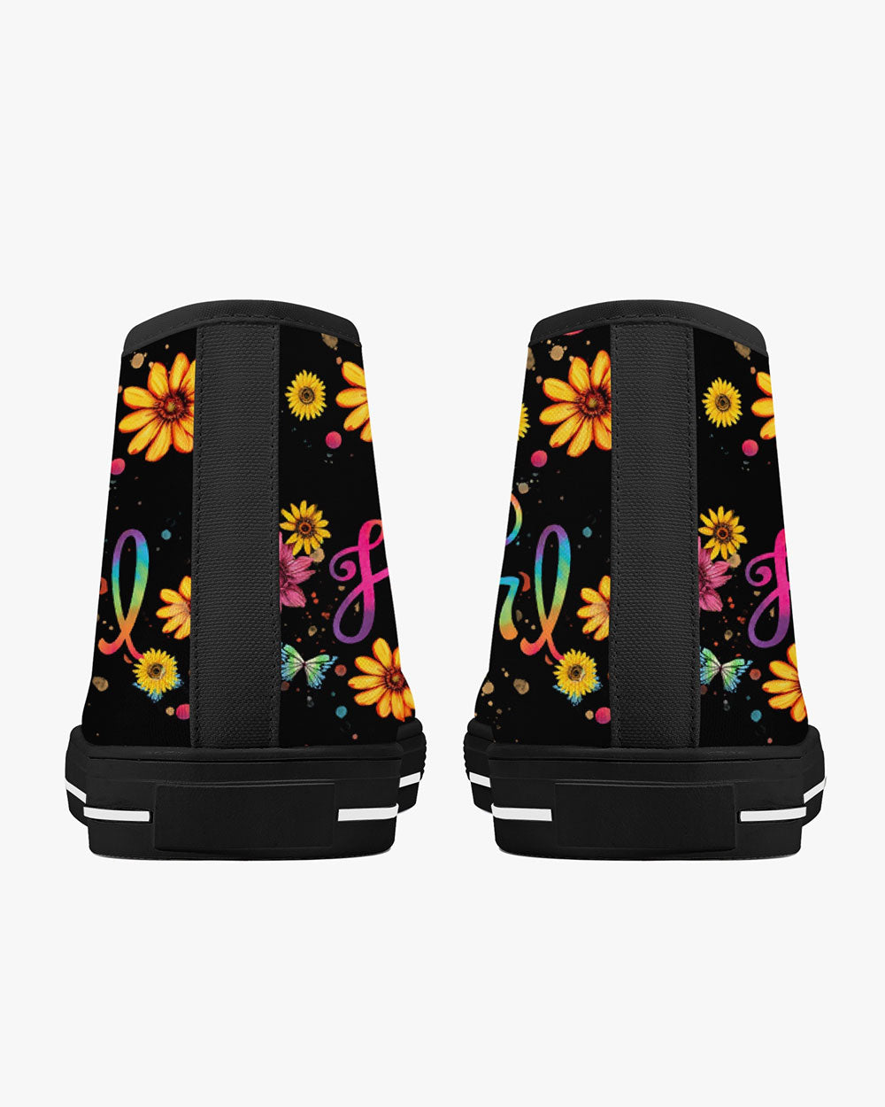 HIPPIE GIRL HIGH TOP CANVAS SHOES - TY1102235