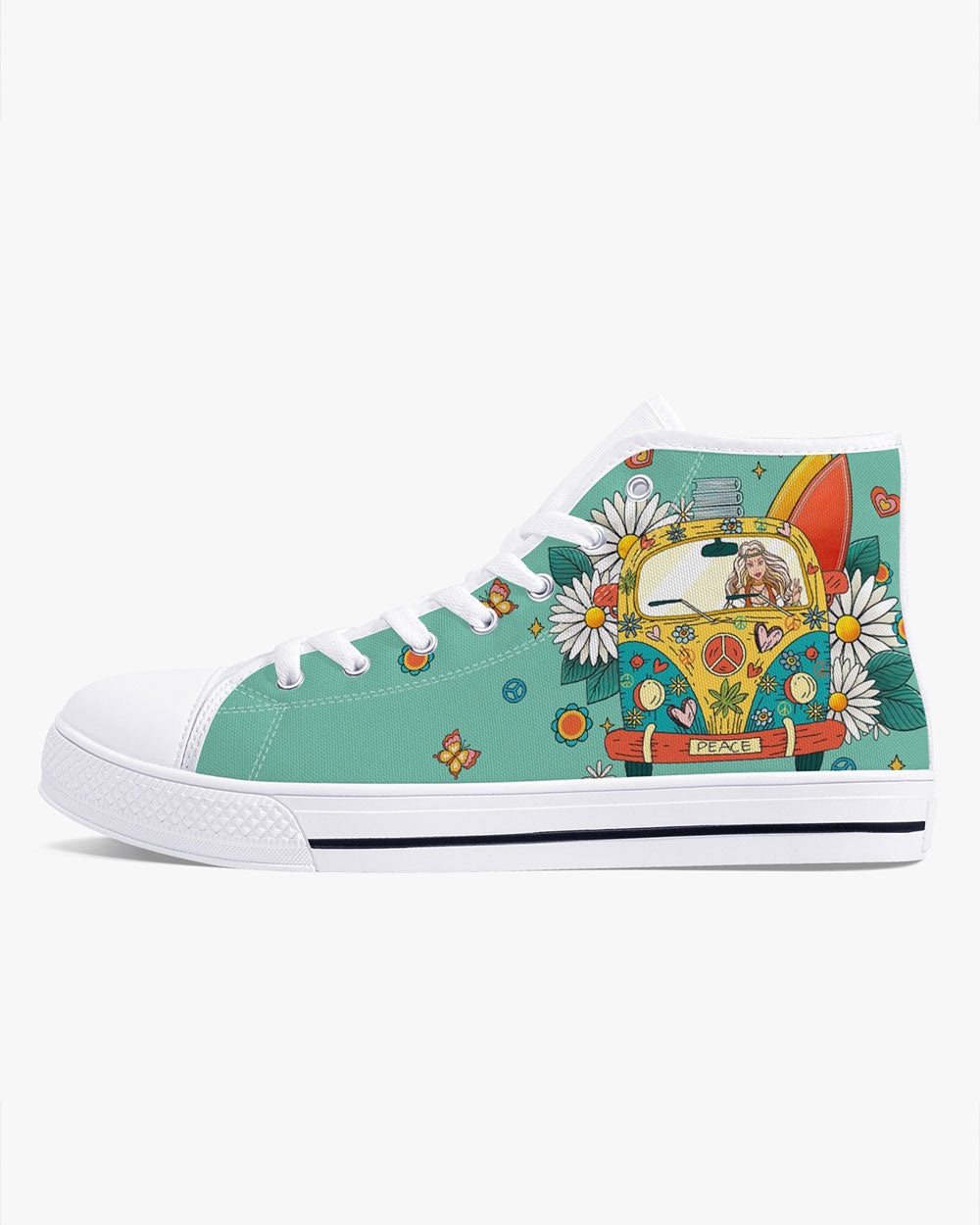 HIPPIE HIGH TOP CANVAS SHOES - TY11022310