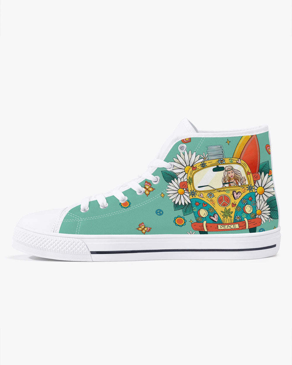 HIPPIE HIGH TOP CANVAS SHOES - TY11022310